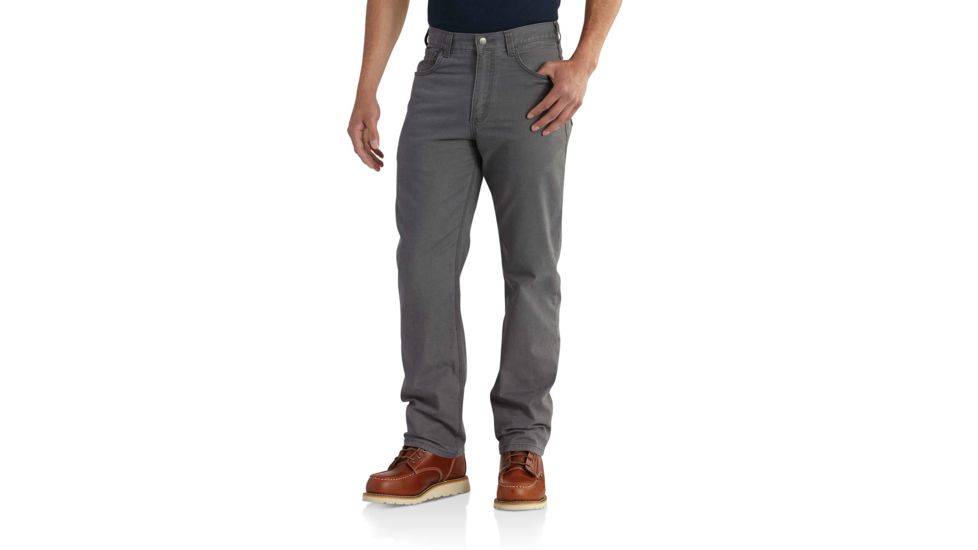Carhartt Rugged Flex Rigby 5-Pocket Work Pants - Men's, Gravel, 30-30, 102517-039-30-30