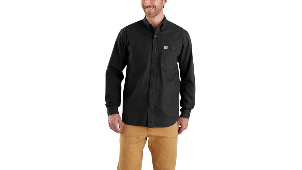Carhartt Rugged Flex Rigby Long Sleeve Work Shirt - Men's, Black, Small, Regular, 103321-001-REG-S