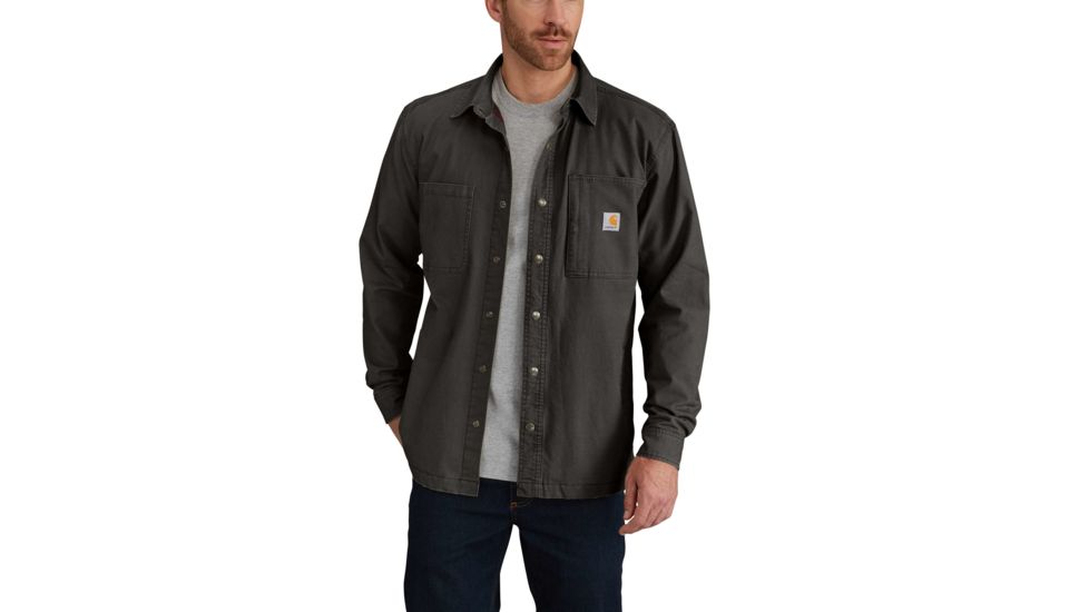 Carhartt Rugged Flex Rigby Shirt Jac - Mens, Peat, XL-Tall 102851-306-TLL-XL