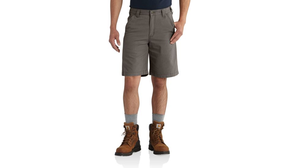 Carhartt Rugged Flex Rigby Short for Mens, Gravel, 38 102514-039-38