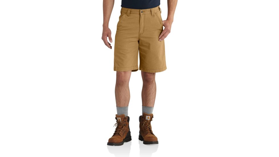 Carhartt Rugged Flex Rigby Short for Mens, Hickory, 34 102514-918-34