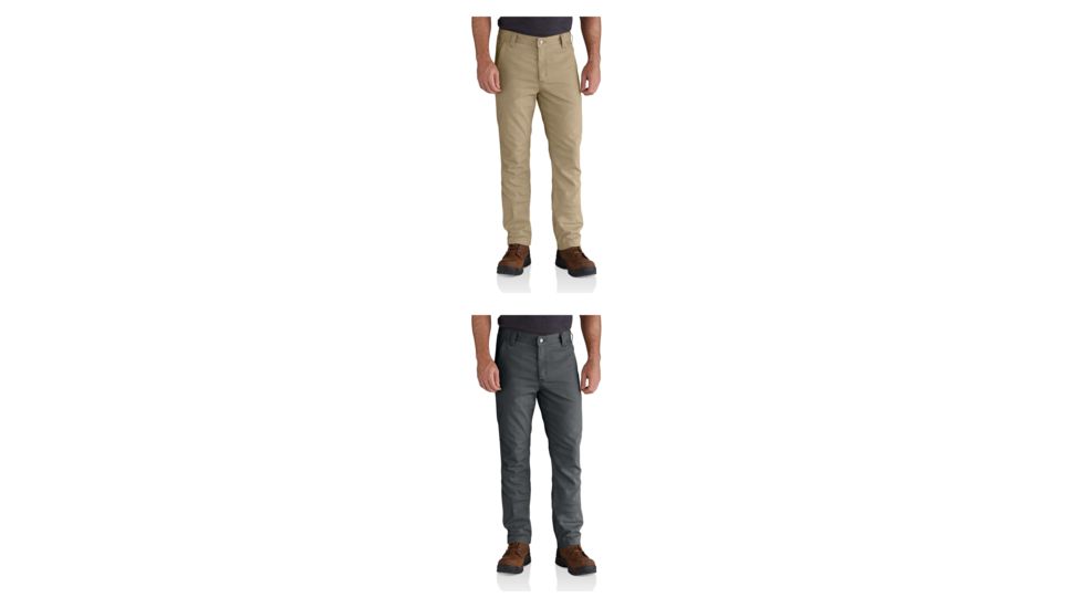 Carhartt Rugged Flex Rigby Straight Fit Pant for Mens, Dark Khaki, Shadow