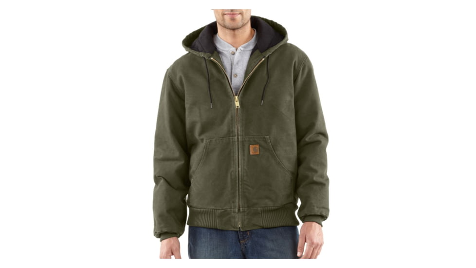 Carhartt Sandstone Flannel Lined Active Jacket - Men's-Army Green-Large