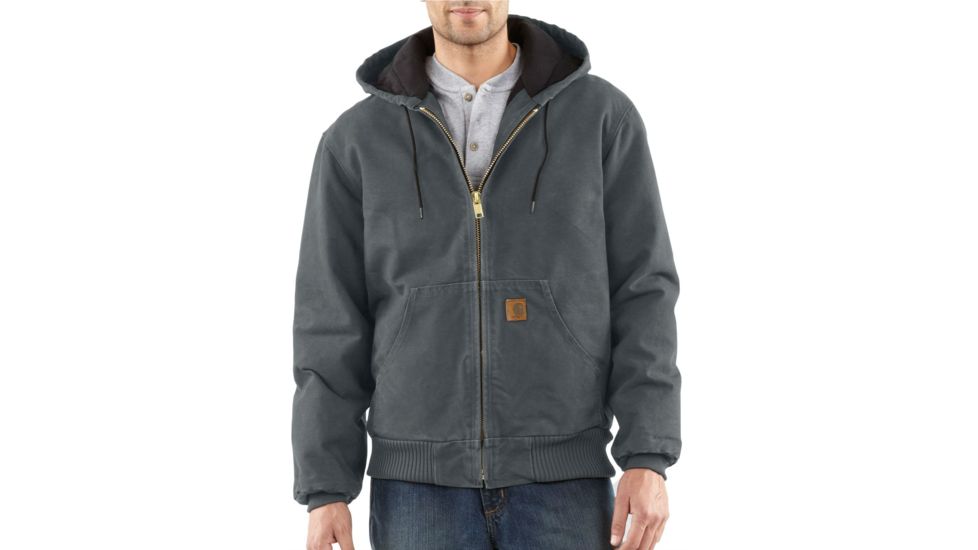 Carhartt Sandstone Flannel Lined Active Jacket - Mens-Gravel-Regular-Medium