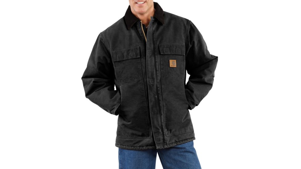 Carhartt Sandstone Traditional Coat - Mens-Black-XX-Large