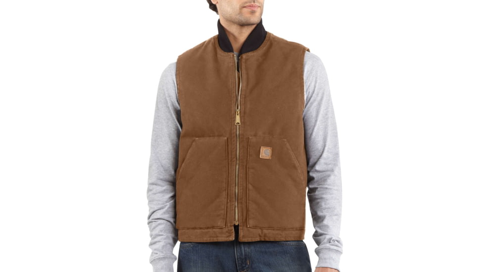 Carhartt Sandstone Vest Arctic Quilt Lined-Mens, Carhartt Brown, 3XLarge, Tall, V02-211-TLL-3XL
