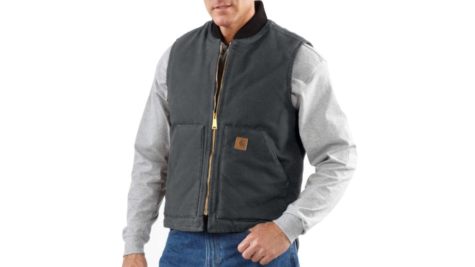 Carhartt Sandstone Vest for Mens, Shadow, Medium/Regular V02-029-REG-MED