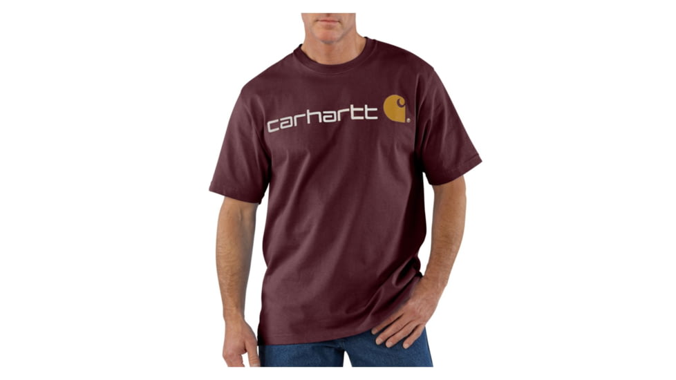 Carhartt Shortsleeve Logo T-Shirt - Men's-Port-X-Large