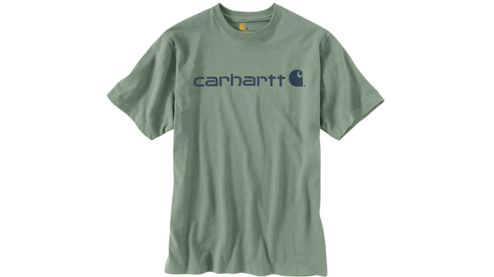 Carhartt Shortsleeve Logo T-Shirt - Mens, Bontanic Green, Medium, K195-G10-REG-MED