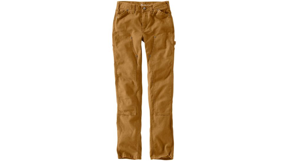 Carhartt Slim Fit Canvas Dungaree - Womens, Carhartt Brown, 12-Regular 100723-211-REG-12