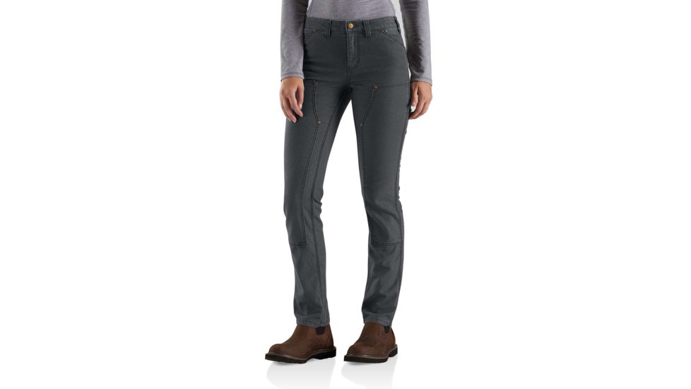 Carhartt SlimFit Canvas Dungaree for Womens, Shadow, 4/Tall 100723-029-TLL-4