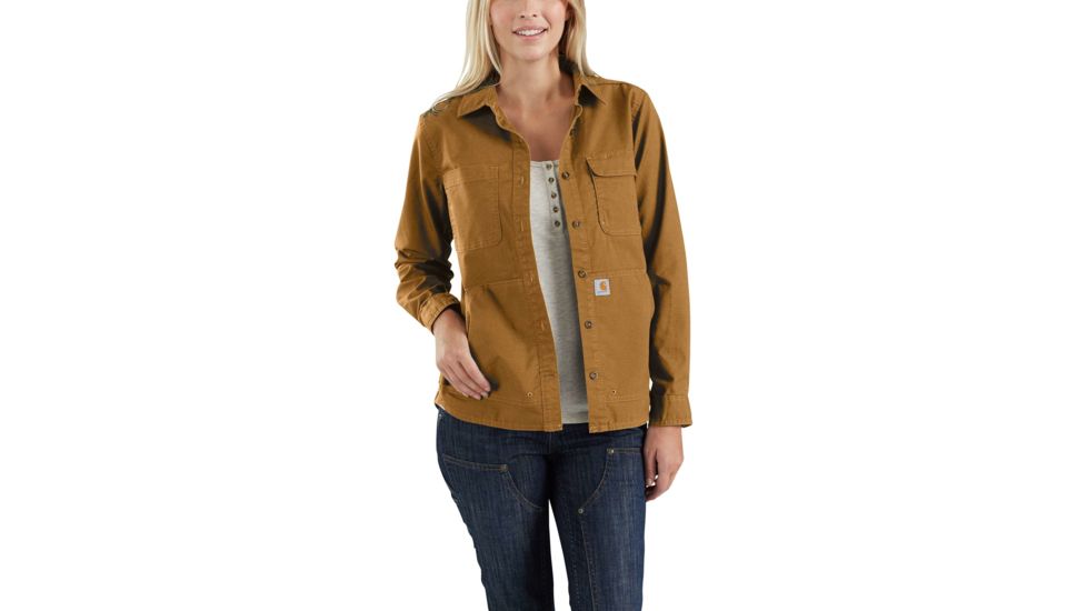 Carhartt Smithville Shirt - Womens, Carhartt Brown, M-REG 103083-211-REG-M