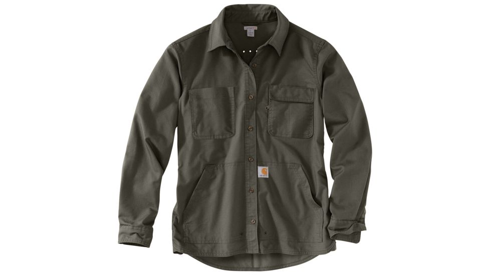Carhartt Smithville Shirt - Womens, Olive, XXL-REG 103083-307-REG-XXL