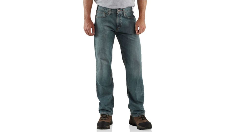 Carhartt Straight Leg Relaxed Fit Jean - Men's-Light Weathered Blue-30 Waist-Regular Inseam