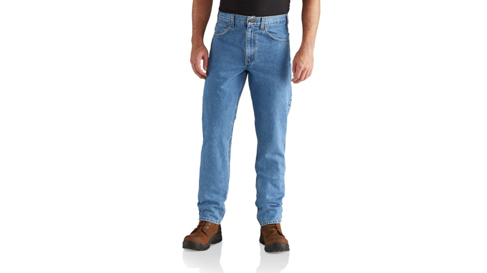 Carhartt Straight Trd Fit Tapered Leg Jean-Mens, Stonewash, 28-30, B18-STW-30-28