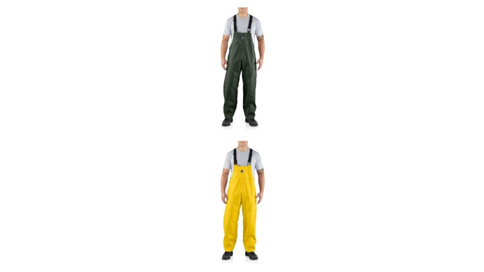 Carhartt Surrey Bib Overall for Mens, Green, Yellow