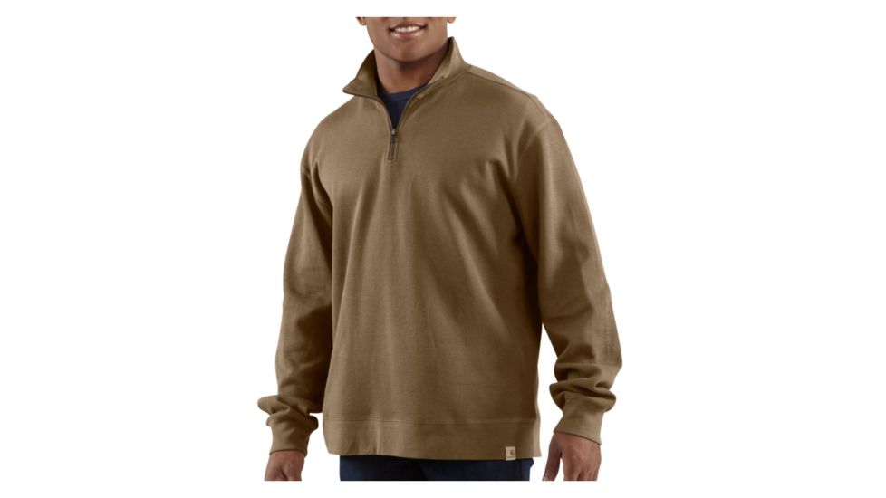 Carhartt Sweater Knit Quarter Zip - Men's-Canyon Brown-X-Large