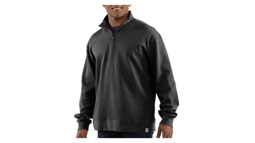 Carhartt Sweater Knit Quarter Zip - Mens-Black-Small
