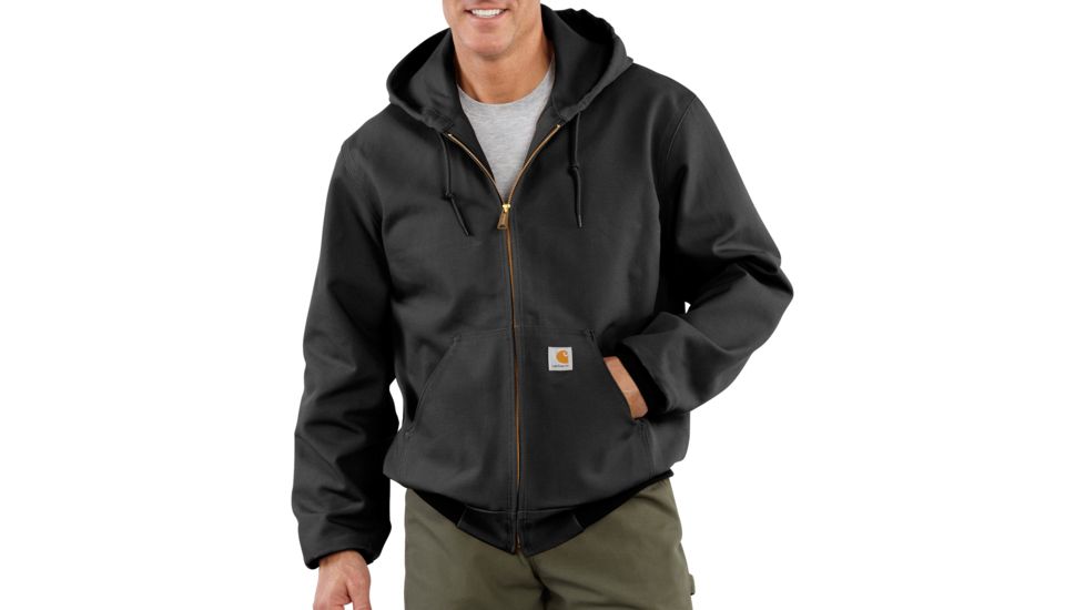 Carhartt Duck Thermal-Lined Active Jacket - Men's, Black, Small, Regular, J131-BLK-REG-SML