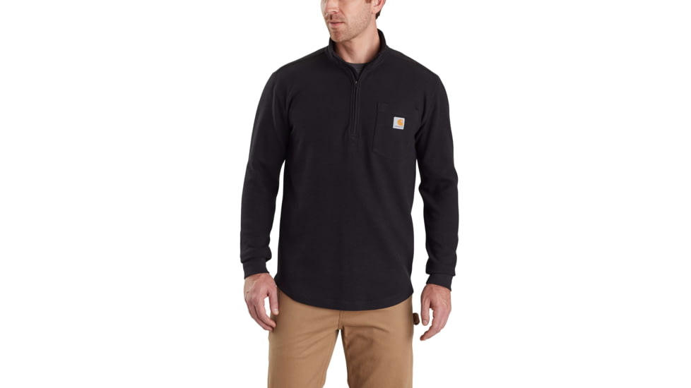 Carhartt Tilden Long Sleeve Half zip-Mens, Black, Large, Regular, 103362-001-REG-L