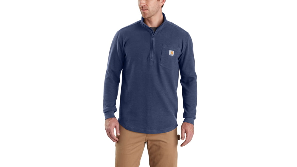 Carhartt Tilden Long Sleeve Half zip-Mens, Dark Cobalt Blue, 2XLarge, Regular, 103362-988-REG-2XL