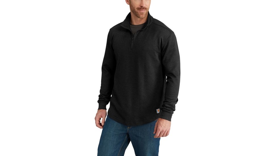 Carhartt Tilden Long Sleeve Mock Neck 1/4 Zip for Mens, Black, Large/Regular 102837-001-REG-L