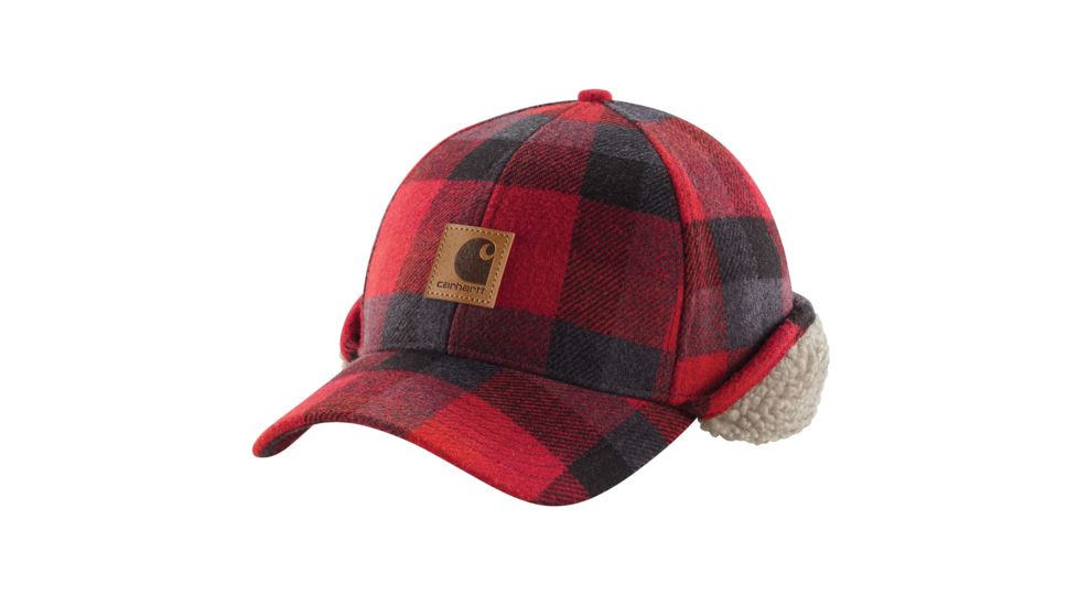 Carhartt Timberville Plaid Cap for Mens, Chili, Large/Extra Large 102721-647-LXL