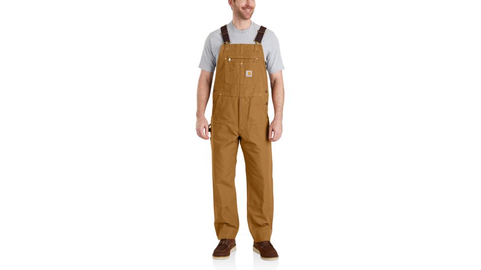 Carhartt Unlined Bib - Mens, Carhartt Brown, 38, Shorrt, 102776-211-30-38