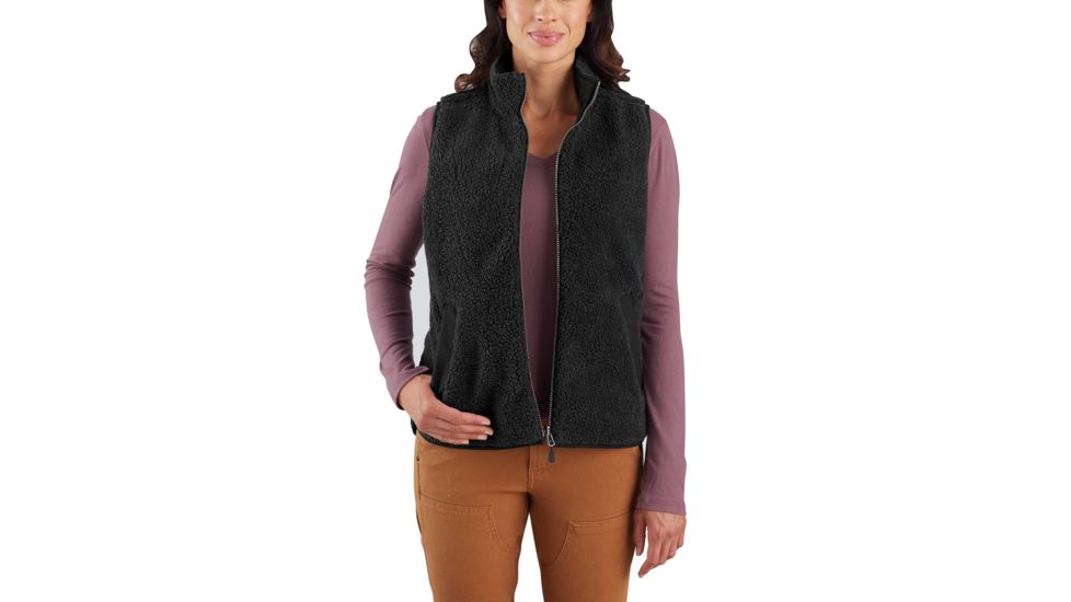 Carhartt Utility Sherpa Lined Vest - Womens, Black, Large, 103907-BLK-REG-L