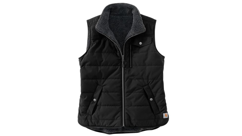 Carhartt Utility Sherpa Lined Vest - Womens, Black, Large, 103907-BLK-REG-L