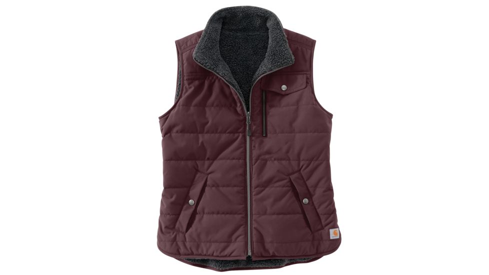 Carhartt Utility Sherpa Lined Vest - Womens, Deep Wine, Small, 103907-DWN-REG-S