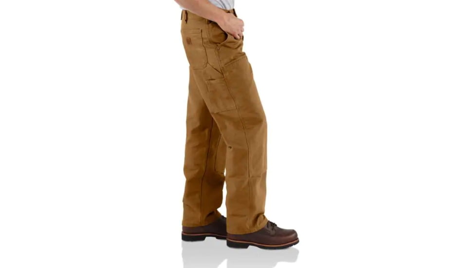 Carhartt Washed-Duck Double-Front Work Dungaree - Men's, Carhartt Brown, 32-32, B136-BRN-32-32