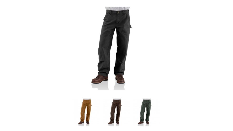Carhartt Washed-Duck Double-Front Work Dungaree - Men's, Black, Carhartt Brown, Dark Brown, Moss