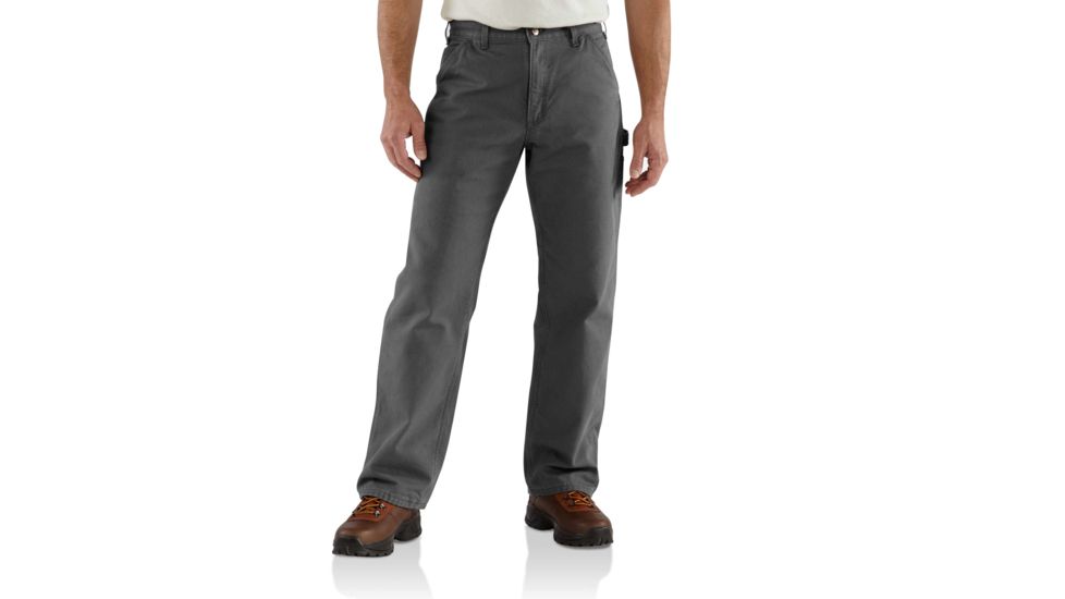 Carhartt Washed Duck Work Dungaree Flannel Lined for Mens, Gravel, 30/30 B111-GVL-30-30