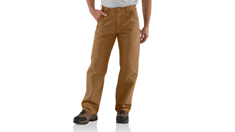 Carhartt Washed Duck Work Dungaree for Mens, Carhartt Brown, 28/30 B11-BRN-30-28