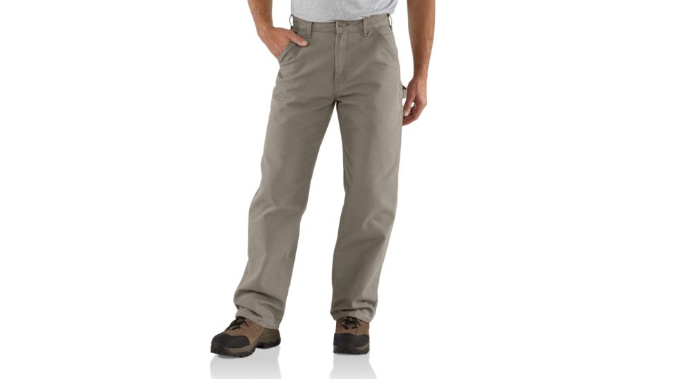 Carhartt Washed Duck Work Dungaree for Mens, Desert, 28/30 B11-DES-30-28