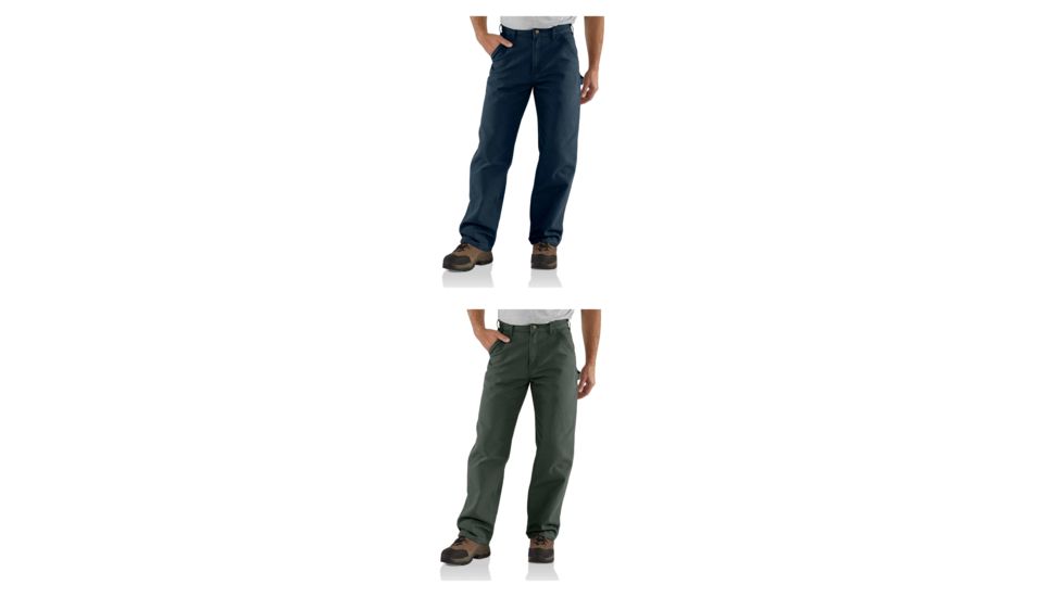 Carhartt Washed Duck Work Dungaree for Mens, Midnight, Moss
