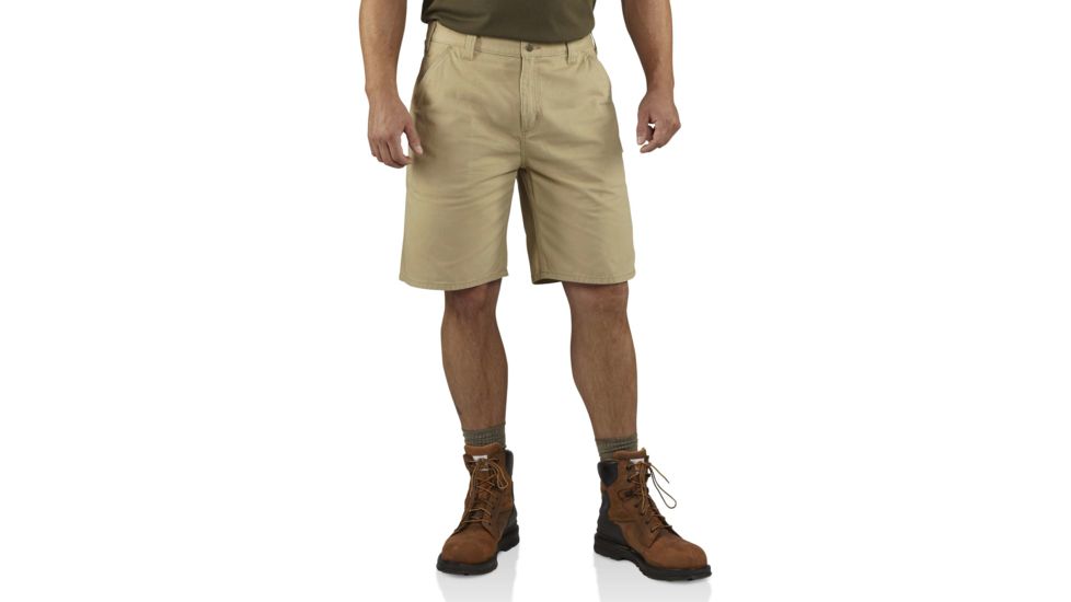 Carhartt Washed Twill Dungaree Short for Mens, Field Khaki, 34 100245-285-34