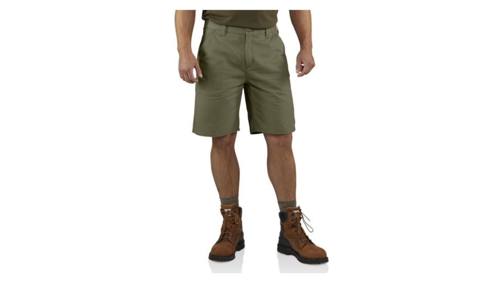 Carhartt Washed Twill Dungaree Short - Men's-Army Green-34 Waist