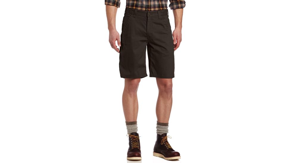 Carhartt Washed Twill Dungaree Short - Men's-Dark Coffee-34 Waist