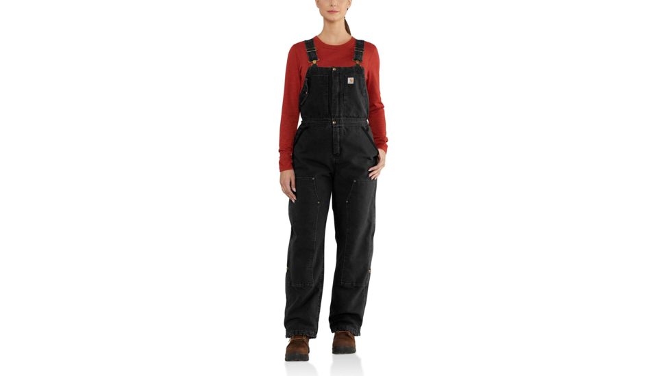 Carhartt Weathered Duck Wildwood Bib Overall - Women's, Black, L-REG, 102743-001-REG-L