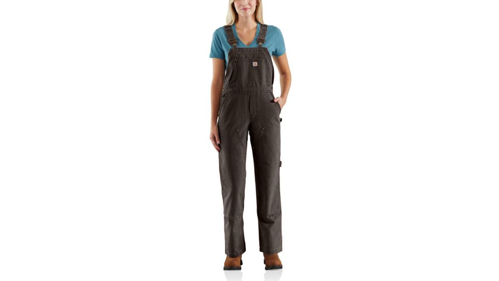 Carhartt Wildwood Unlined Bib Overalls - Womens, Dark Brown, XXL-Tall 102966-201-TLL-XXL