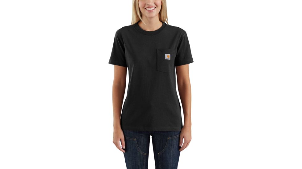 Carhartt WK87 Workwear Pocket Short Sleeve T-shirt - Womens, Black, XS-REG 103067-001-REG-XS