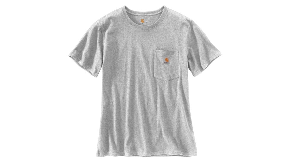 Carhartt WK87 Workwear Pocket Short Sleeve T-shirt - Womens, Heather Gray, XXL-REG 103067-034-REG-XXL