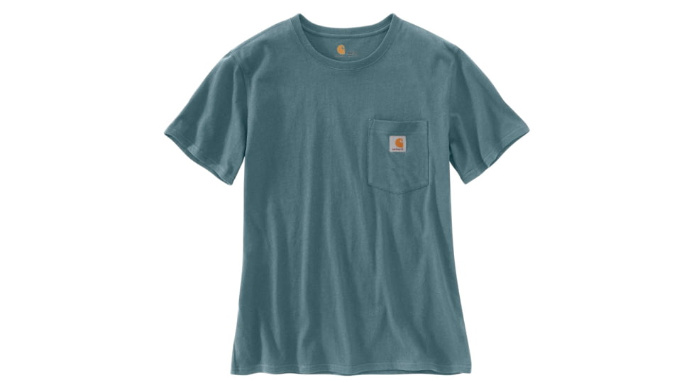 Carhartt WK87 Workwear Pocket Short Sleeve T-shirt - Womens, Sea Glass, L-REG 103067-331-REG-L