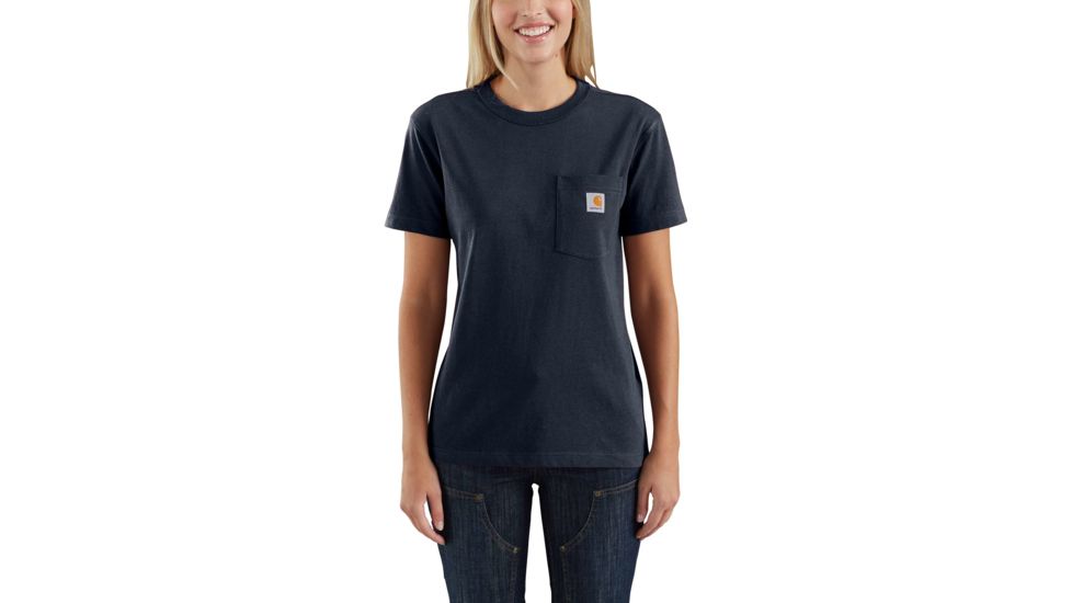 Carhartt WK87 Workwear Pocket Short Sleeve T-shirt - Womens, Navy, XXL-REG 103067-412-REG-XXL