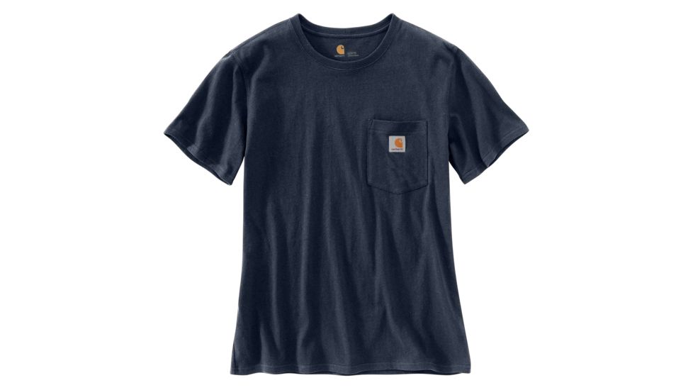 Carhartt WK87 Workwear Pocket Short Sleeve T-shirt - Womens, Navy, XXL-REG 103067-412-REG-XXL