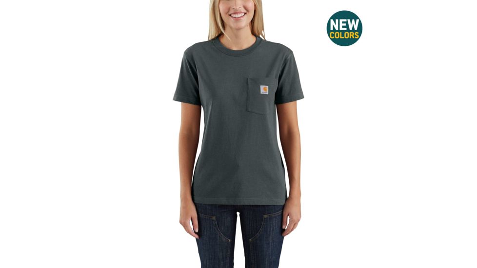 Carhartt WK87 Workwear Pocket Short Sleeve Tshirt-Women's, Elm, XSmall, Regular, 103067-305-REG-XS