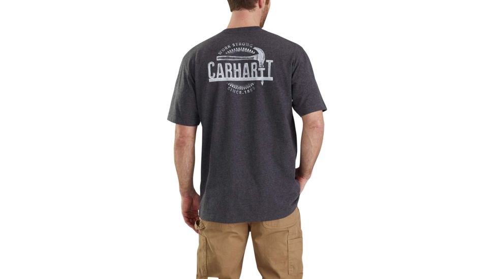 Carhartt Workwear Graphic Hammer T-shirt - Mens, Carbon Heather, L-REG 103186-026-REG-L