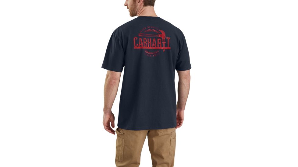 Carhartt Workwear Graphic Hammer T-shirt - Mens, Navy, XL-REG 103186-412-REG-XL